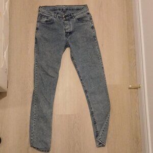 Pearl-Embellished High-Rise Jeans